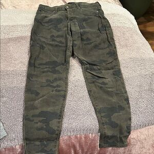 Hudson Jeans Women’s Olive Camouflage Jeans